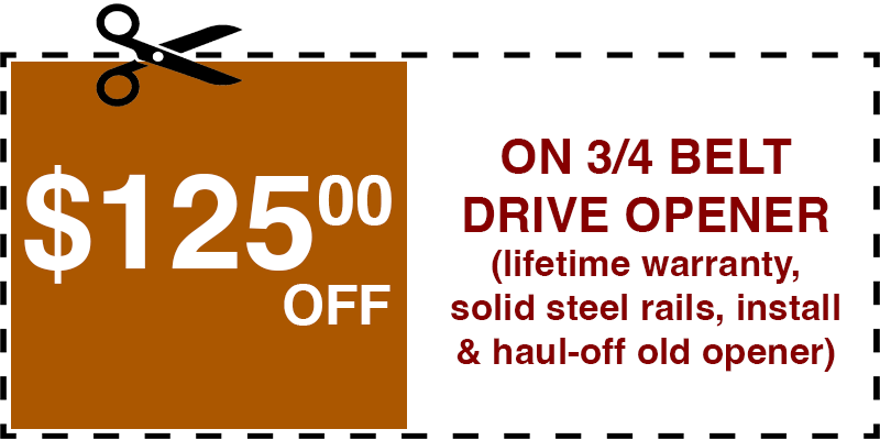 125 off garage door opener Jackson Heights